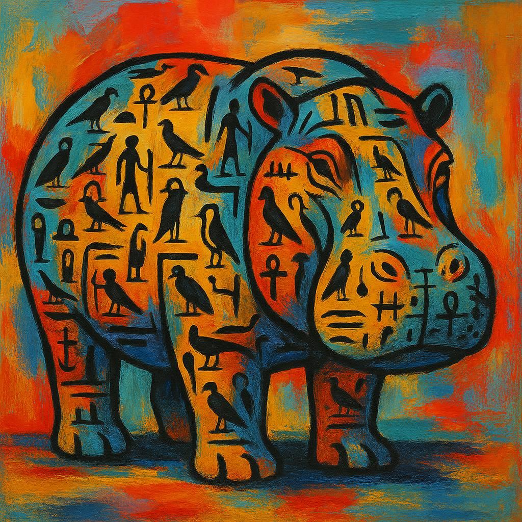 OmotzArt 平和を願うカバ