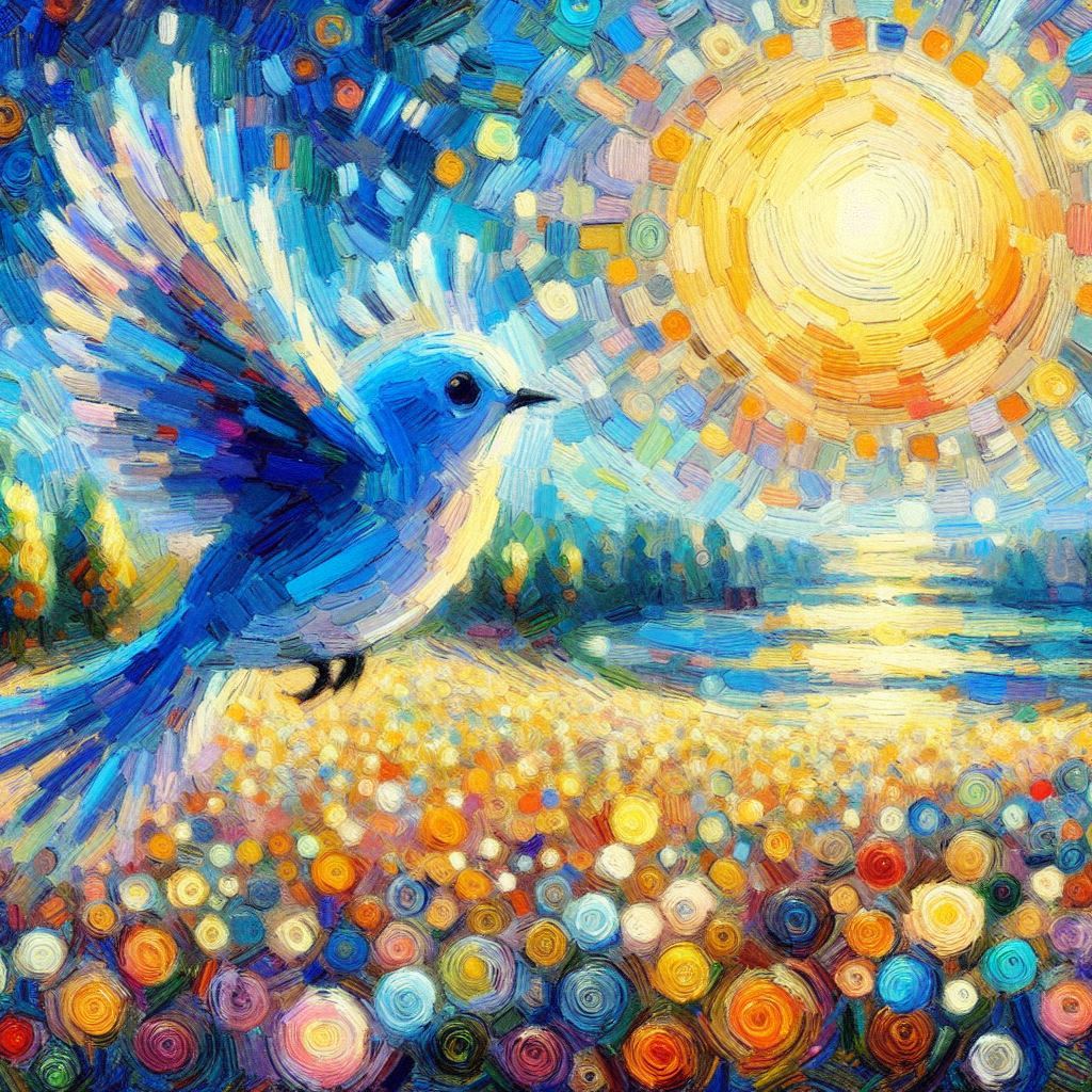 OmotzArt 青い鳥